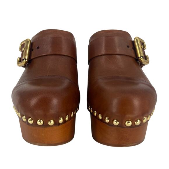 Chloe Jeanette Studded Platform Clogs - Picture 8 of 16